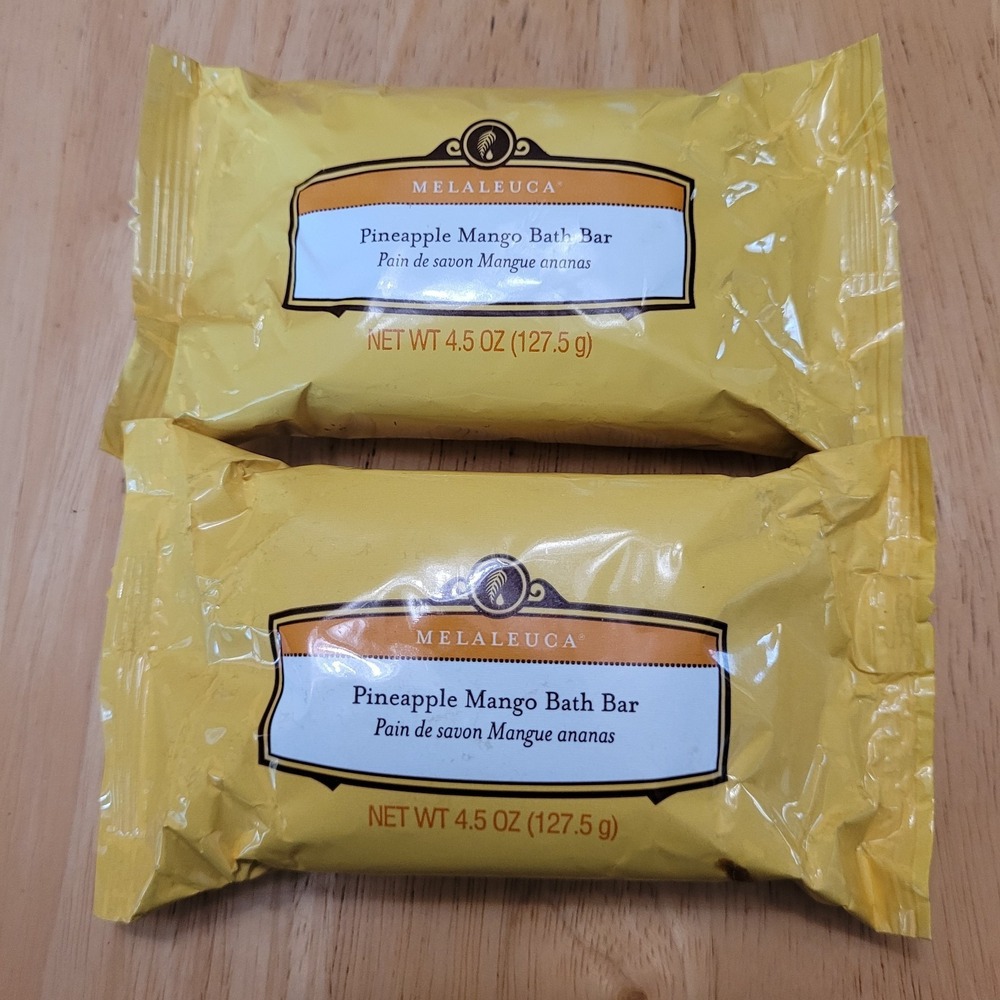 2x Melaleuca Pineapple Mango Bath Bar Soap 4.5 Oz New Factory Sealed‎